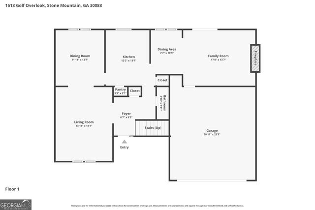 1618 Golf Overlook, Stone Mountain, GA 30088