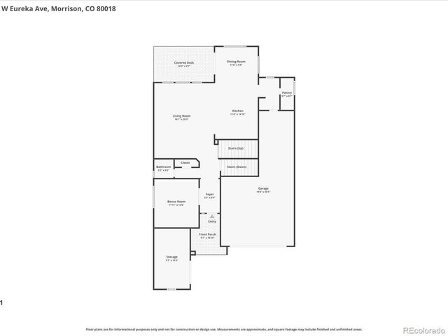 15682 W Eureka Ave, Morrison, CO 80465