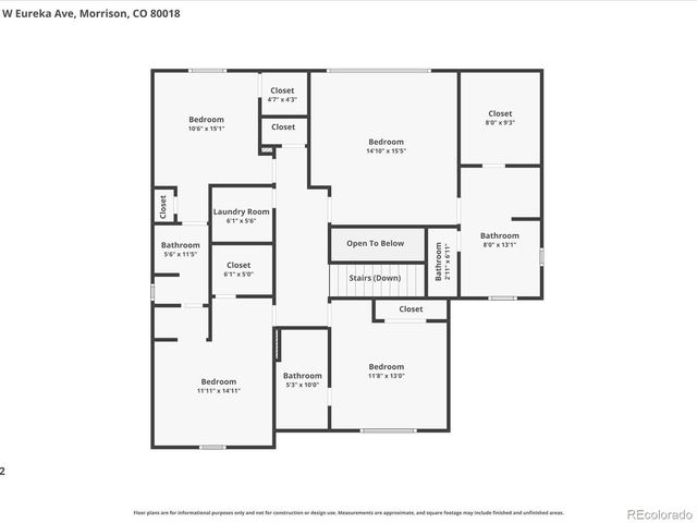 15682 W Eureka Ave, Morrison, CO 80465