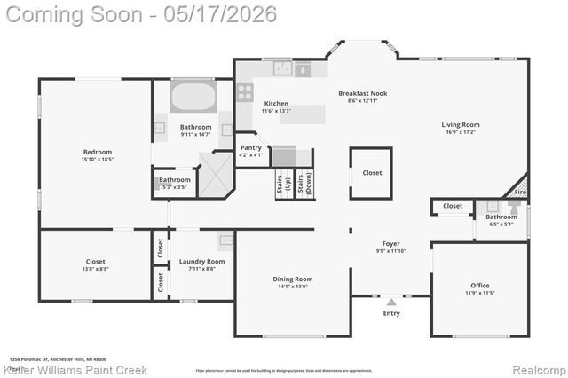 1358 Potomac Drive, Rochester Hills, MI 48306