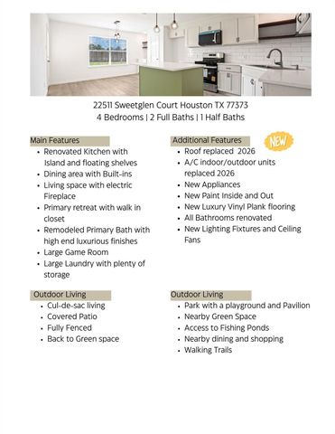 22511 Sweetglen Court, Spring, TX 77373