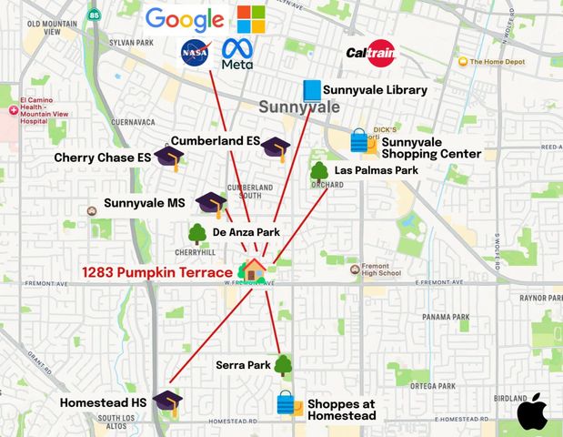 1283 Pumpkin Terrace, Sunnyvale, CA 94087