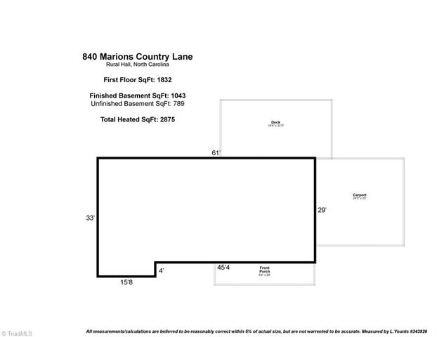 840 Marions Country Lane, Rural Hall, NC 27045