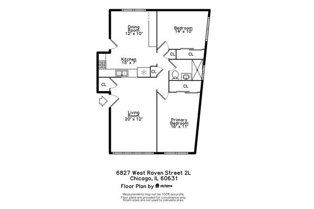 6827 W Raven Street 2L, Chicago, IL 60631
