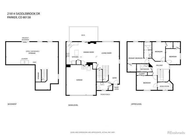 21814 Saddlebrook Dr, Parker, CO 80138