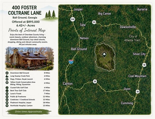 400 Foster Coltrane Lane, Ball Ground, GA 30107