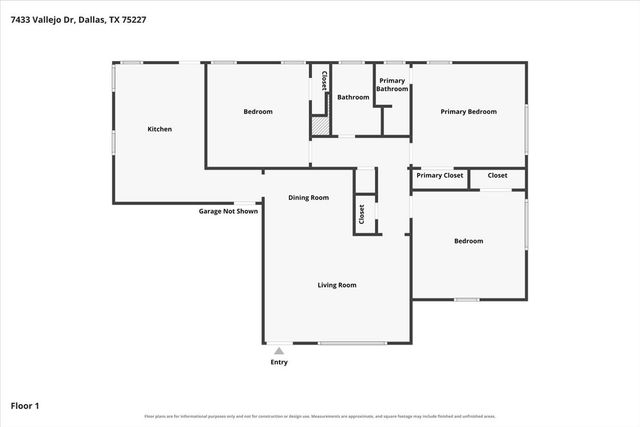 7433 Vallejo Drive, Dallas, TX 75227