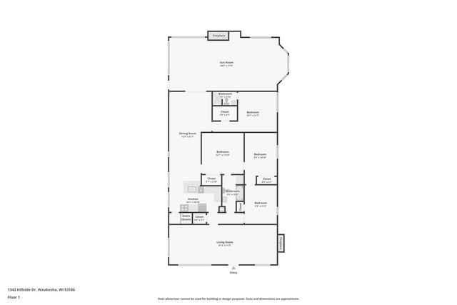 1343 Hillside DRIVE, Waukesha, WI 53186