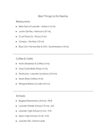 2021 Bear Creek DR, Leander, TX 78641