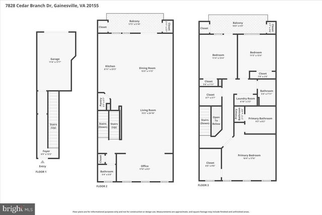 7828 CEDAR BRANCH DR, Gainesville, VA 20155