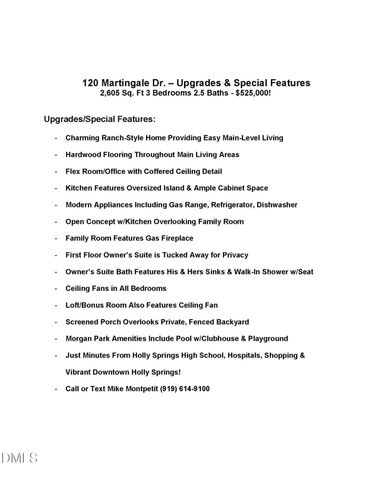 120 Martingale Drive, Holly Springs, NC 27540