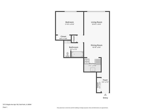 727 S Maple Avenue 102, Oak Park, IL 60304