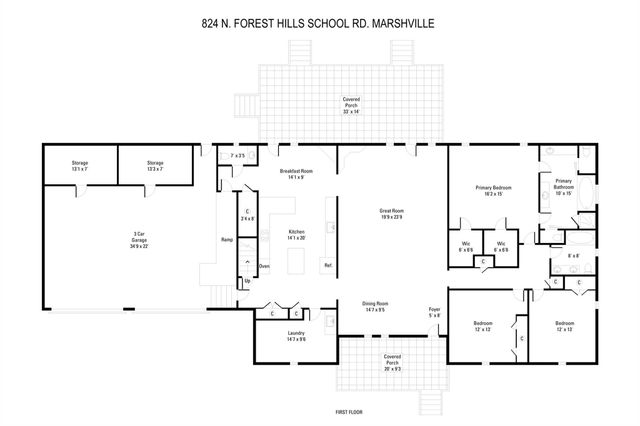 824 N Forest Hills School Road, Marshville, NC 28103