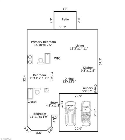 125 Chestnut Bend Drive, Greensboro, NC 27406