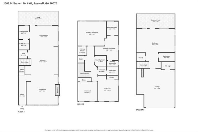 1002 Milhaven Drive 61, Roswell, GA 30076