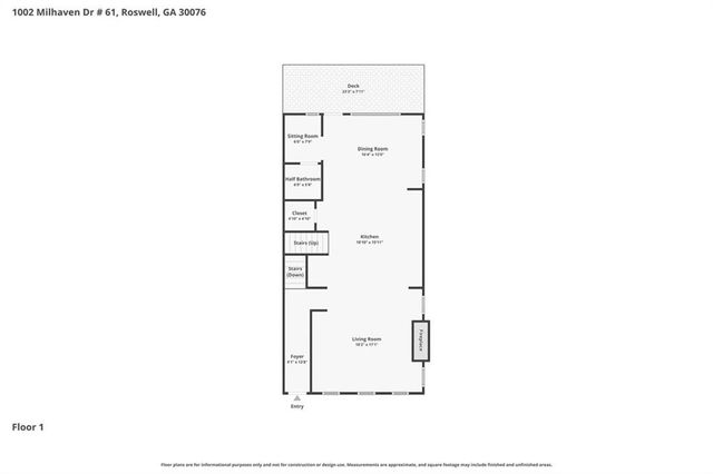 1002 Milhaven Drive 61, Roswell, GA 30076