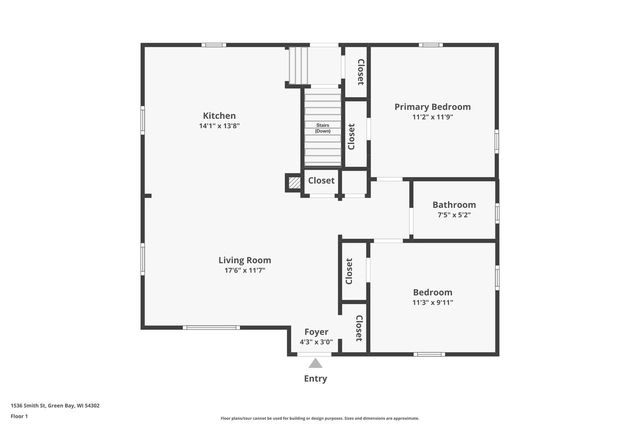 1536 SMITH STREET, Green Bay, WI 54302