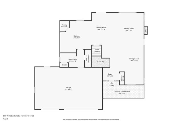 3128 W Hidden Oaks DRIVE, Franklin, WI 53132