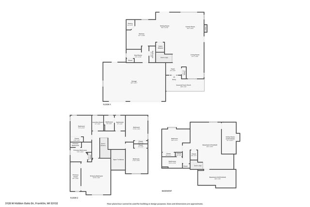 3128 W Hidden Oaks DRIVE, Franklin, WI 53132