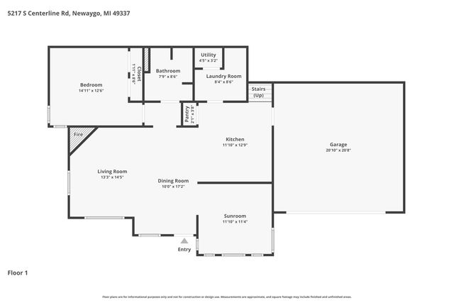 5217 S Centerline Road, Brooks Twp, MI 49337