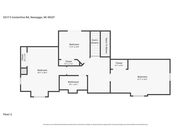 5217 S Centerline Road, Brooks Twp, MI 49337