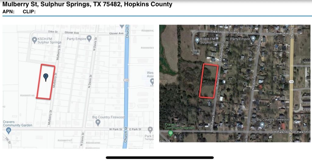 TBD Mulberry Street, Sulphur Springs, TX 75482