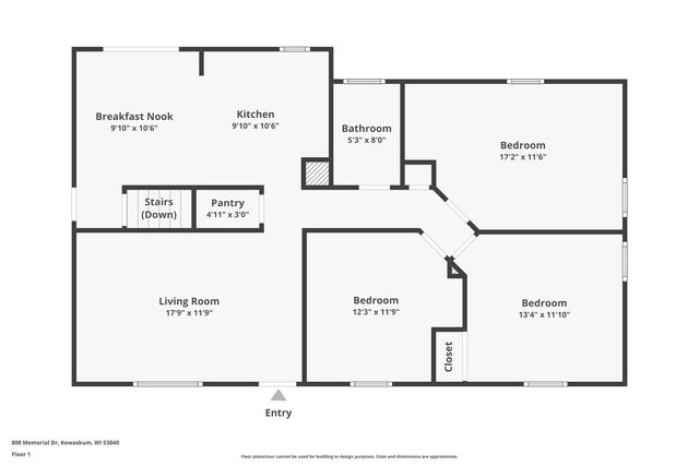 808 Memorial DRIVE, Kewaskum, WI 53040
