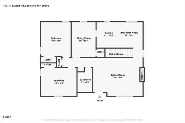 1101 N Rudolf Rd, Spokane Valley, WA 99206