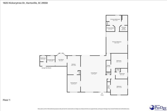 1825 Hickorytree Drive, Hartsville, SC 29550