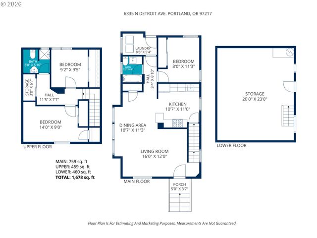 6335 N DETROIT Ave, Portland, OR 97217