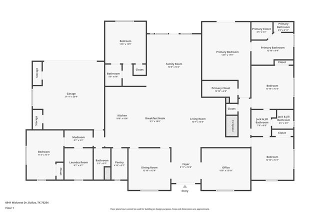 6941 Midcrest Drive, Dallas, TX 75254