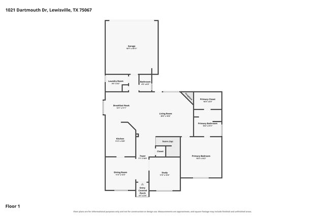 1021 Dartmouth Drive, Lewisville, TX 75067