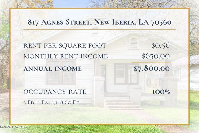 817 Agnes Street, New Iberia, LA 70560