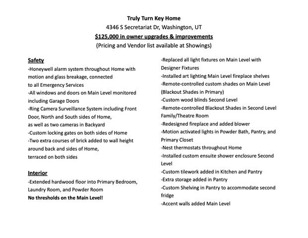 4346 S SECRETARIAT DR, Washington, UT 84780