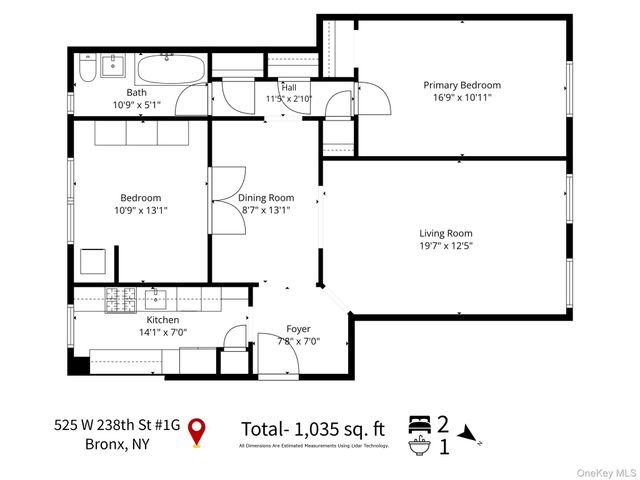525 W 238th Street 1G, Bronx, NY 10463