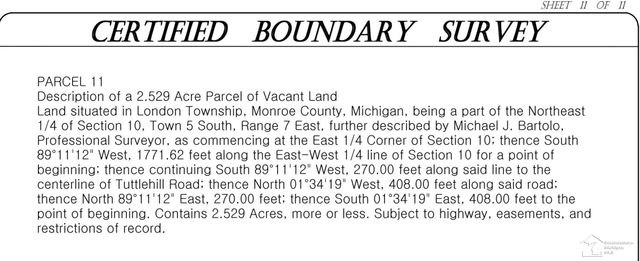 000 Tuttlehill Road, London Twp, MI 48160