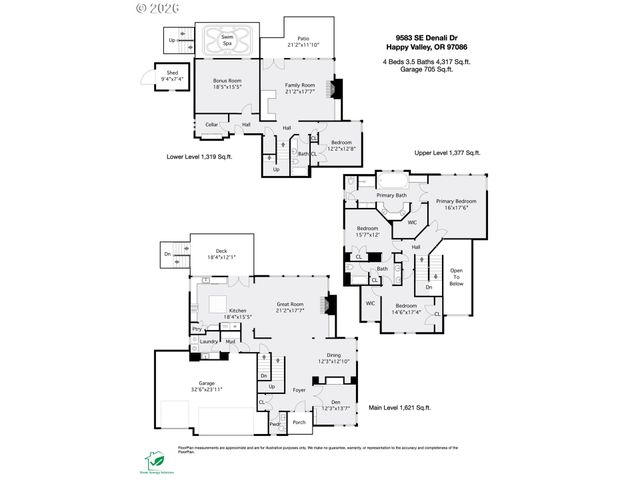 9583 Se DENALI Dr, Happy Valley, OR 97086