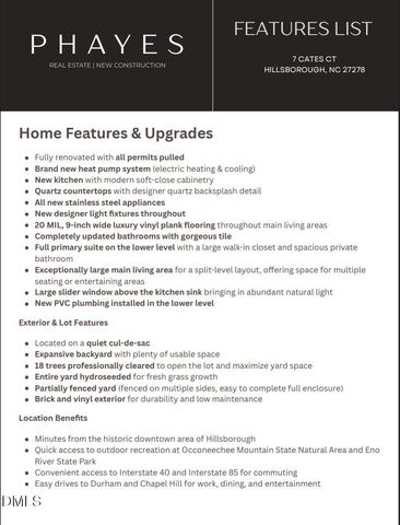 7 Cates Court, Hillsborough, NC 27278