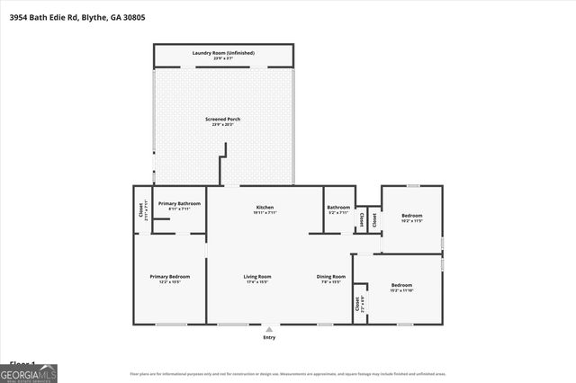 3954 Bath Edie Road, Blythe, GA 30805