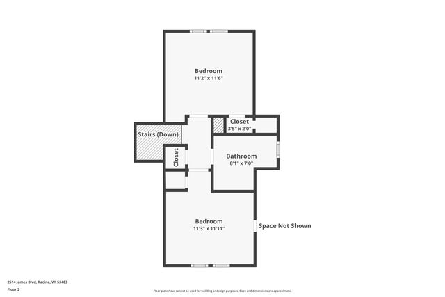 2514 James BOULEVARD, Racine, WI 53403