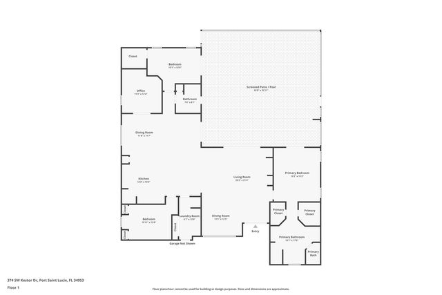 374 SW Kestor Drive, Port St. Lucie, Port St Lucie, FL 34953