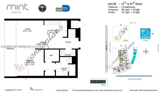 92 SW 3rd St 3808, Miami, FL 33130