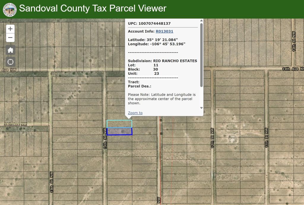 2 Lots 14th Street NW, Rio Rancho, NM 87144