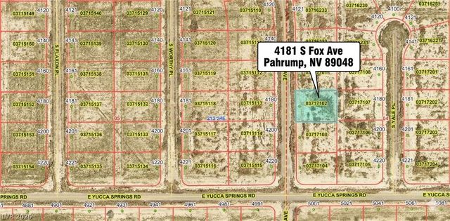 4181 South Fox Avenue, Pahrump, NV 89048