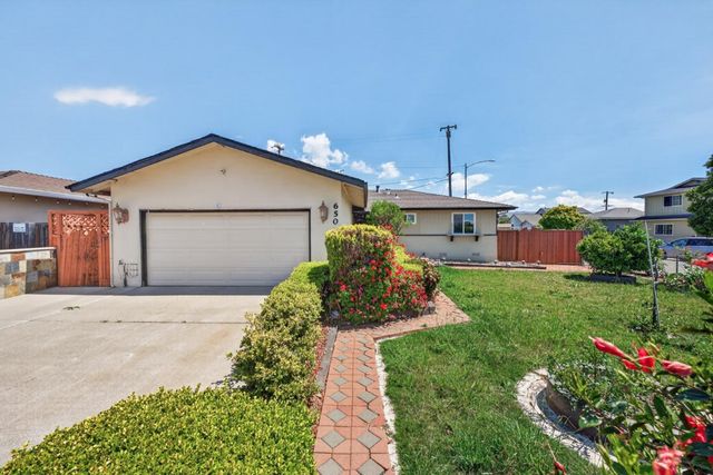 650 Vasona Street, Milpitas, CA 95035