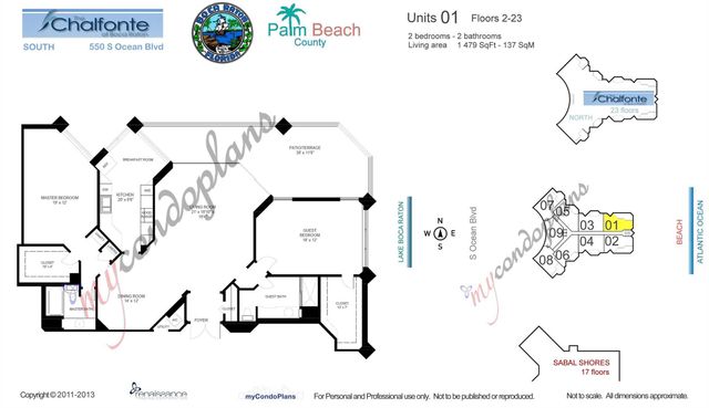 550 S Ocean Boulevard 1001, Boca Raton, FL 33432