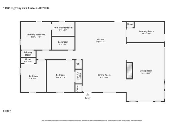 13688 S Highway 45, Lincoln, AR 72744
