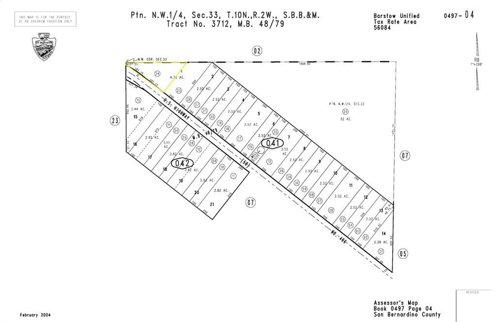 Image 2 of property listing at 0 HWY 58, Barstow, CA 92311