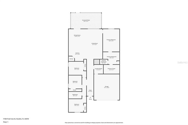 1728 FRED IVES STREET, Ruskin, FL 33570