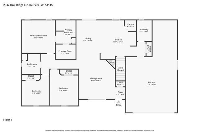 2332 OAK RIDGE CIRCLE, De Pere, WI 54115